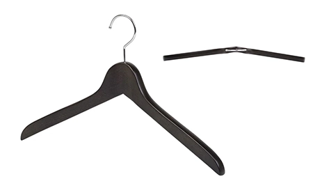 ナカタハンガー製のSET-12ハンガーを正面と上部から見たフォルム